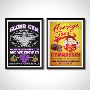 Dodgeball Globo Gym Average Joe&#39;s Movie Poster Print Collection - Home Decor Wall Art Gift