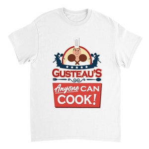 Ratatouille Gusteau&#39;s Disney Shirt - Heavyweight Unisex Crewneck Movie T-Shirt - Apparel Clothing Gift