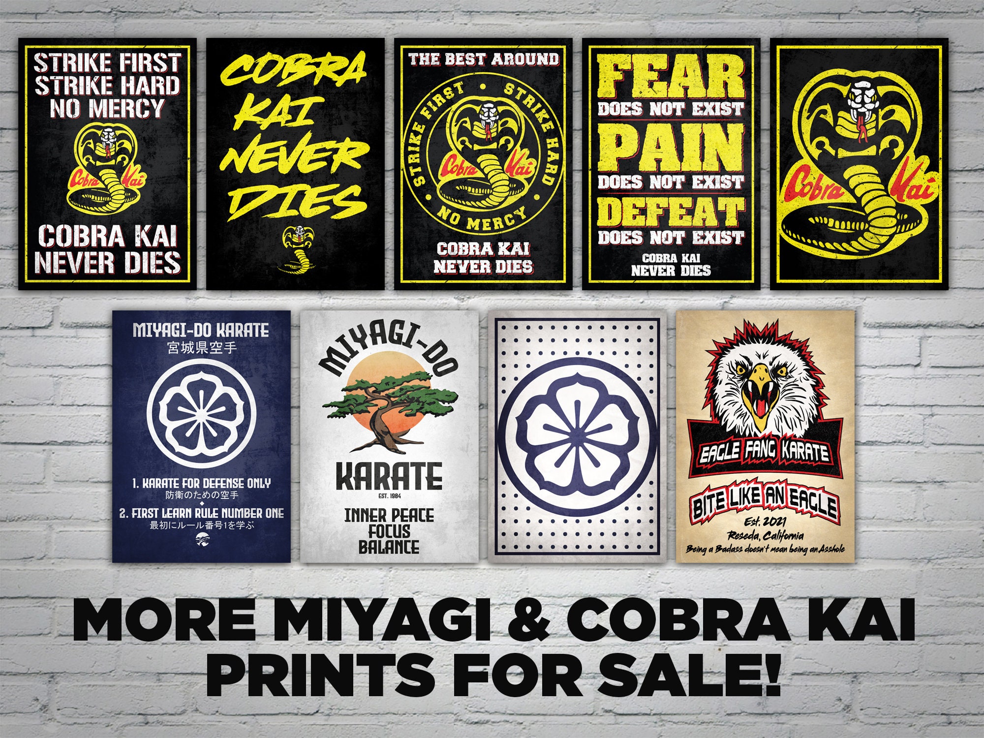 Cobra Kai Quicksilver Method Karate Kid TV Movie Poster Print Etsy UK