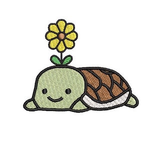 Embroidery Pattern &quot;Sunflower Turtle&quot;