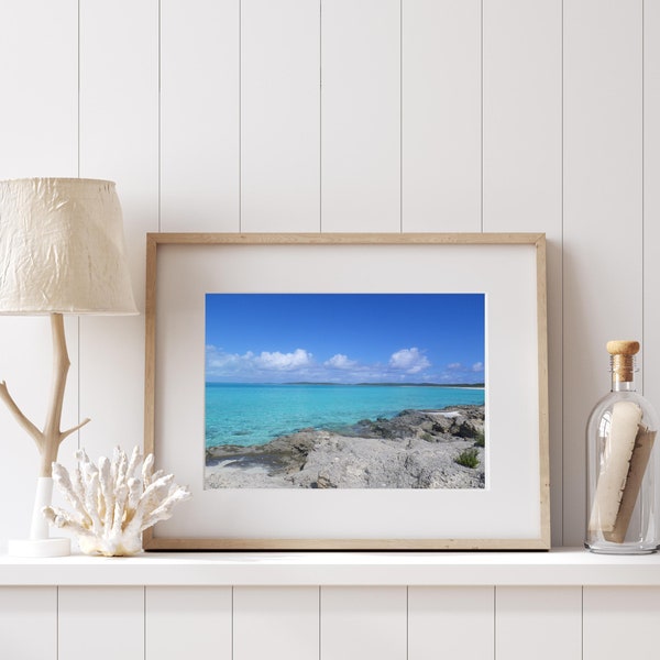 Digital Photography | Exuma Bahamas blue water | high resolution beach scene image