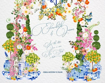 Digital Invite Templates | Mediterranean Amalfi Coast Seaside Destination Inspired | Editable Digital Download I Wedding Suite