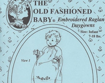 OLD FASHIONED BABY - Embroidered Raglan Daygowns