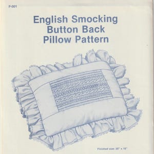 ELLEN MCCARN -English Smocking Pillow Pattern