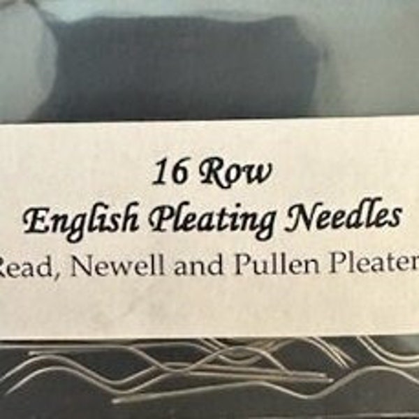 16 Row English Pleating Needles