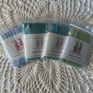 Susie's Ready to Sew Piping - Blue/Green 1/32 Gingham - Sewing trim