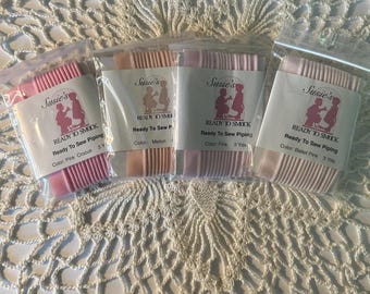 Susie's Ready to Smock Sewing Trim - Pink Crocus, Melon, Pink & Ballet Pink
