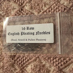 16 Row English Pleating Needles