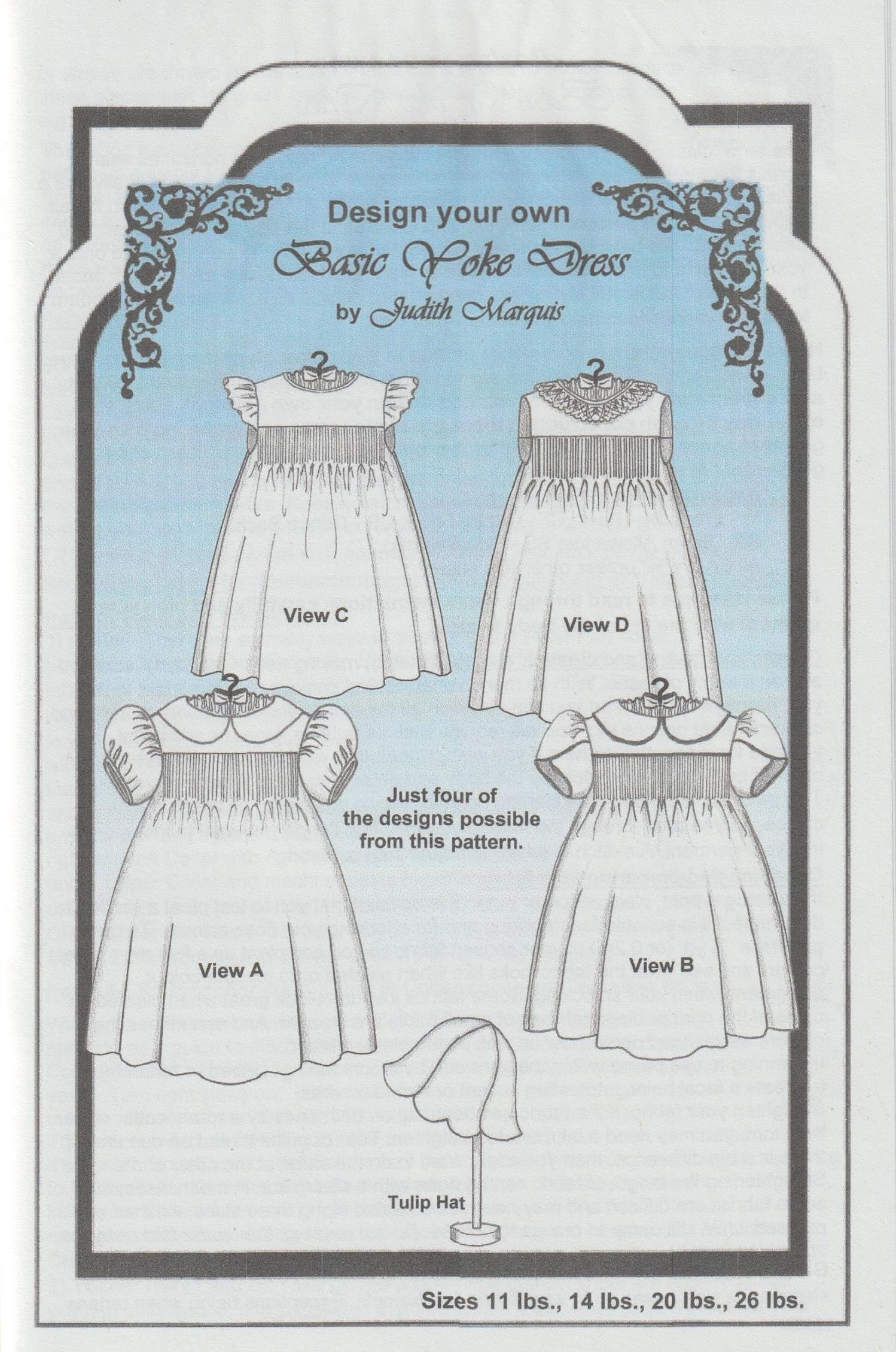 JUDITH MARQUIS: Design Your Own Basic Yoke Dress - Etsy