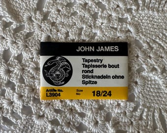 Gobelängnålar Storlek 18/24 - 25 nålar per förpackning - av John James