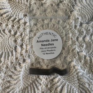 12 Authentic Amanda Jane Pleating Needles
