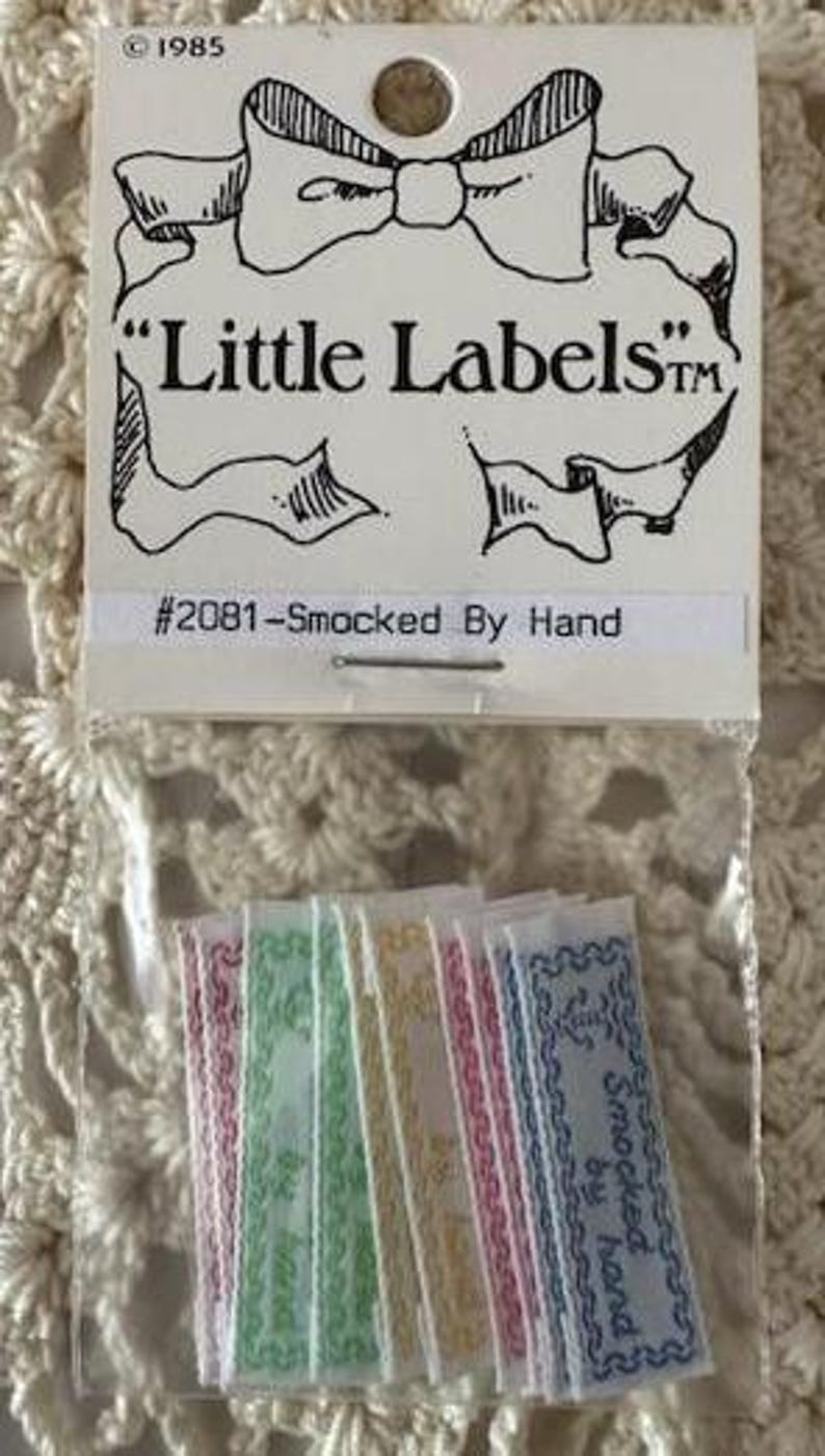 LITTLE LABELS: Garment Labels for Your Handmade Children's Clothing - Etsy