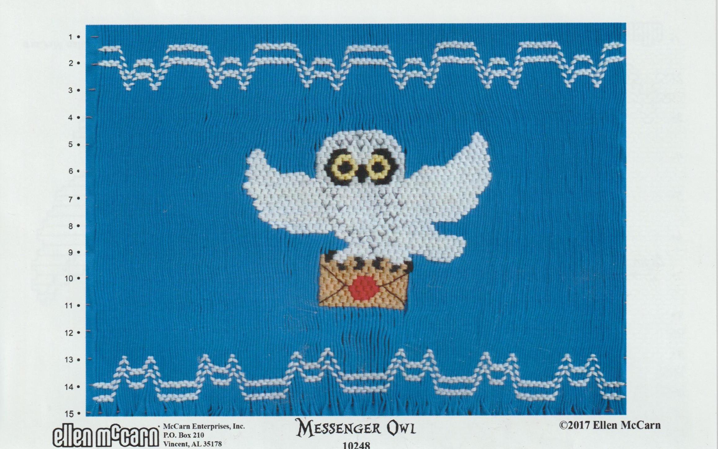 Messenger Owl Smocking Plate by Ellen McCarn