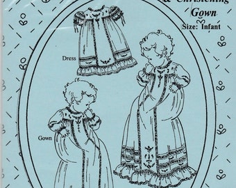 OLD FASHIONED BABY - Antique T-Yoke Gown, Baby Dress & Christening Gown sewing pattern