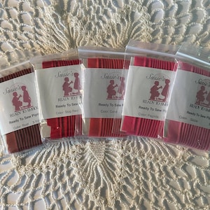 Susie's Ready to Sew Piping - Rust, Stop Red, Coral, Pagoda & Sizzle