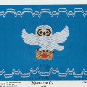 Messenger Owl Smocking Plate/Smocking design by Ellen McCarn