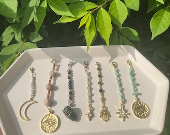 Crystal Hippie Hair Accessories, Hair Charm, Wire Wrapped Healing Crystals Hair Charm, Summer Jewelry