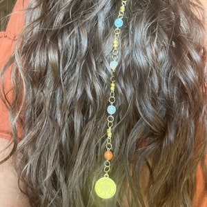 Goddess Crystal Hair Charm | Crystal Hair Accessories | Hair Jewelry | Hair Chain | Hippie