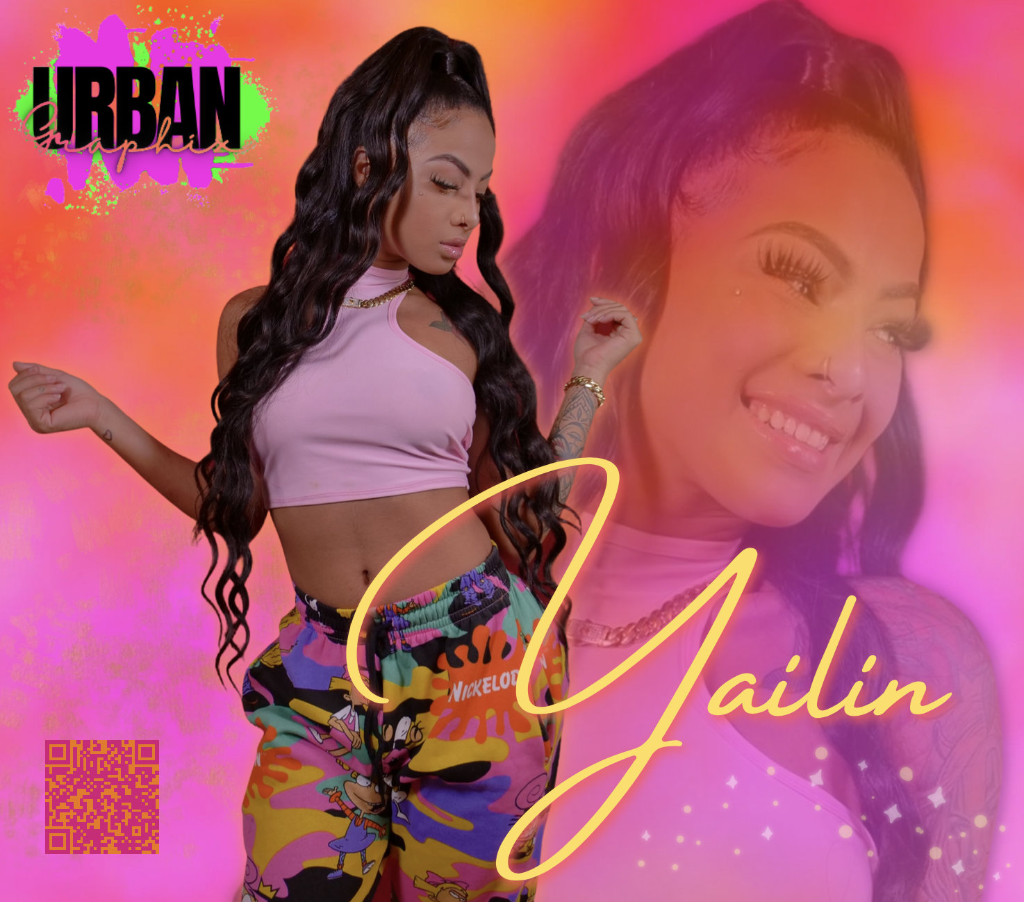 Yailin La Mas Viral With QR Code of Top Hit si Tu Me Etsy Canada
