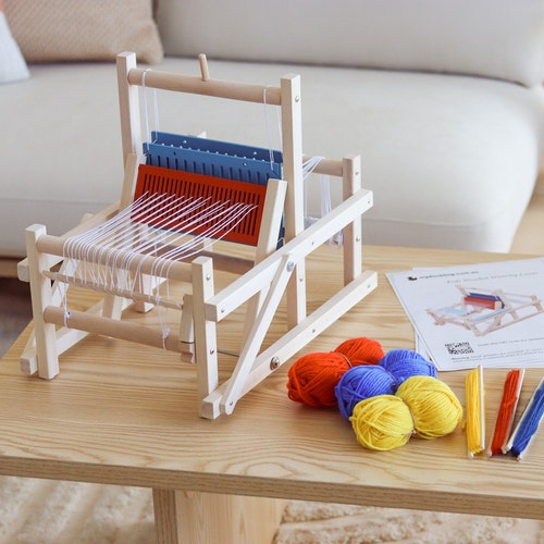 2022 New Kids Wooden Weaving Loom Tabletop DIY Wooden Weaving Etsy