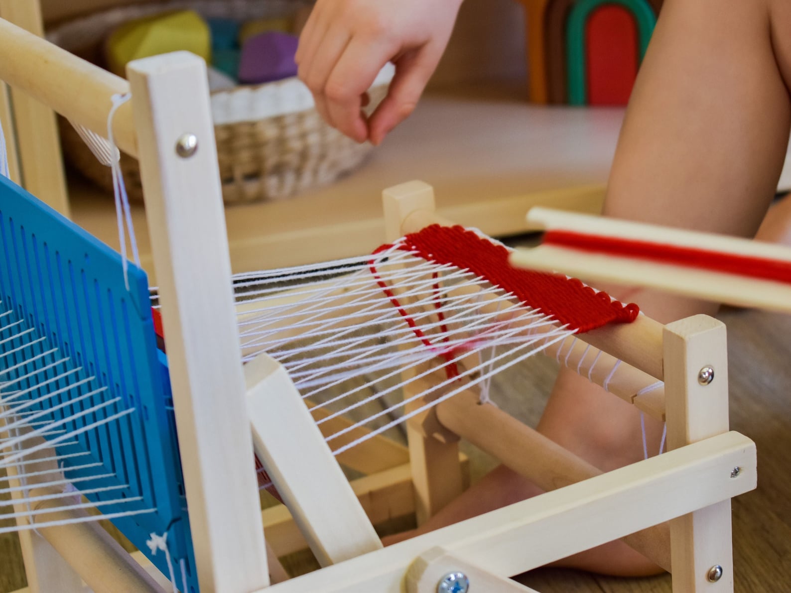 2022 New Kids Wooden Weaving Loom Tabletop DIY Wooden Weaving Etsy