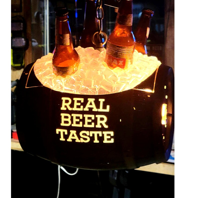 Rare Vintage Rotating JAX Beer Bottles Clock Light Keg Barrel Etsy