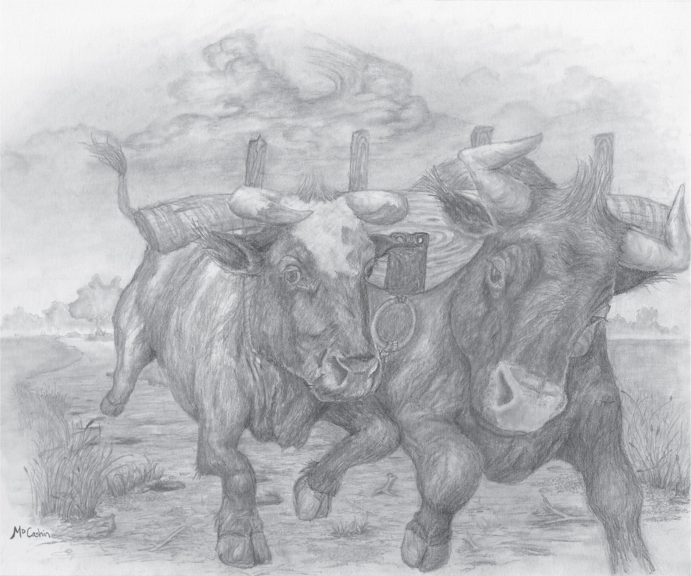 My Yoke is Easy My Burden is Light Wall Art Yoked Oxen Etsy