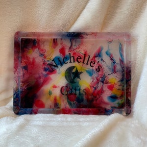 Nichelles Gifts Tray, Resin Tray, Custom Tray, Trinket Tray, Multi Use Tray, Jewelry Tray, Vanity Tray, Large Trinket Tray