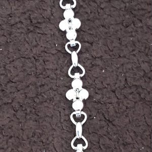 Silver and CZ bracelet Rhodium Plated