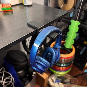 Gaming Headset Headphone Holder Desk Clamp 3D Printed