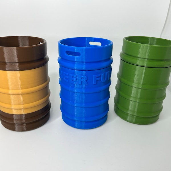 The Keg Piggy Bank / Stash Container - 3D Printed Bank Stash Container