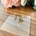 Custom Calligraphy Acrylic Sign for Events Weddings Special Occasions ...