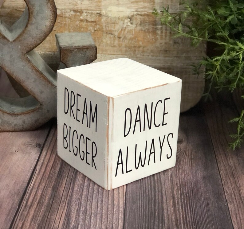 Inspirational Wood Block Rustic Decor Inspirational Sign Etsy