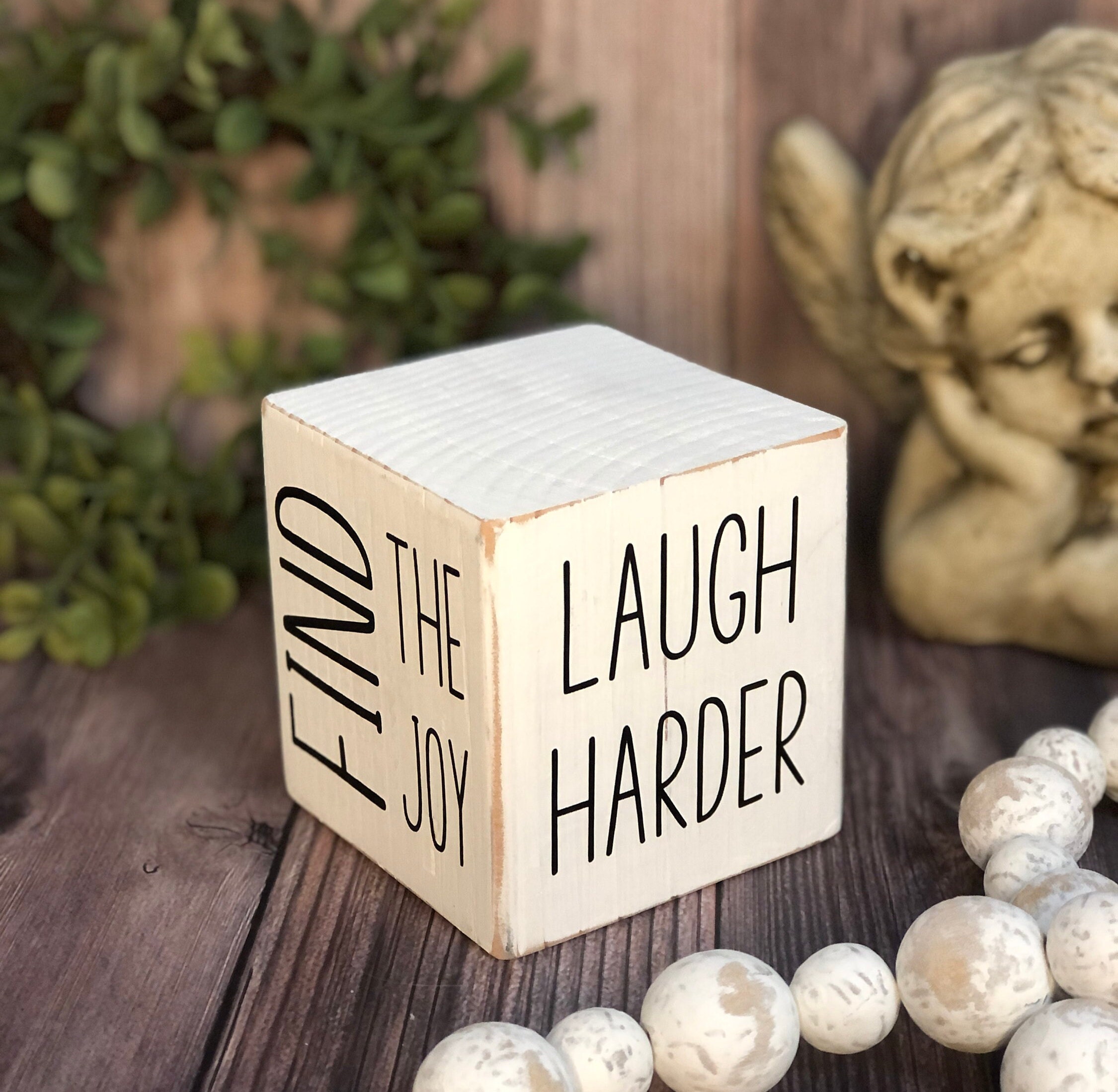 Inspirational Wood Block Rustic Decor Inspirational Sign Etsy