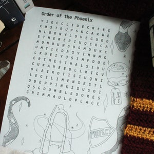 Book 5 - Wizard Inspired Coloring Page & Word Search