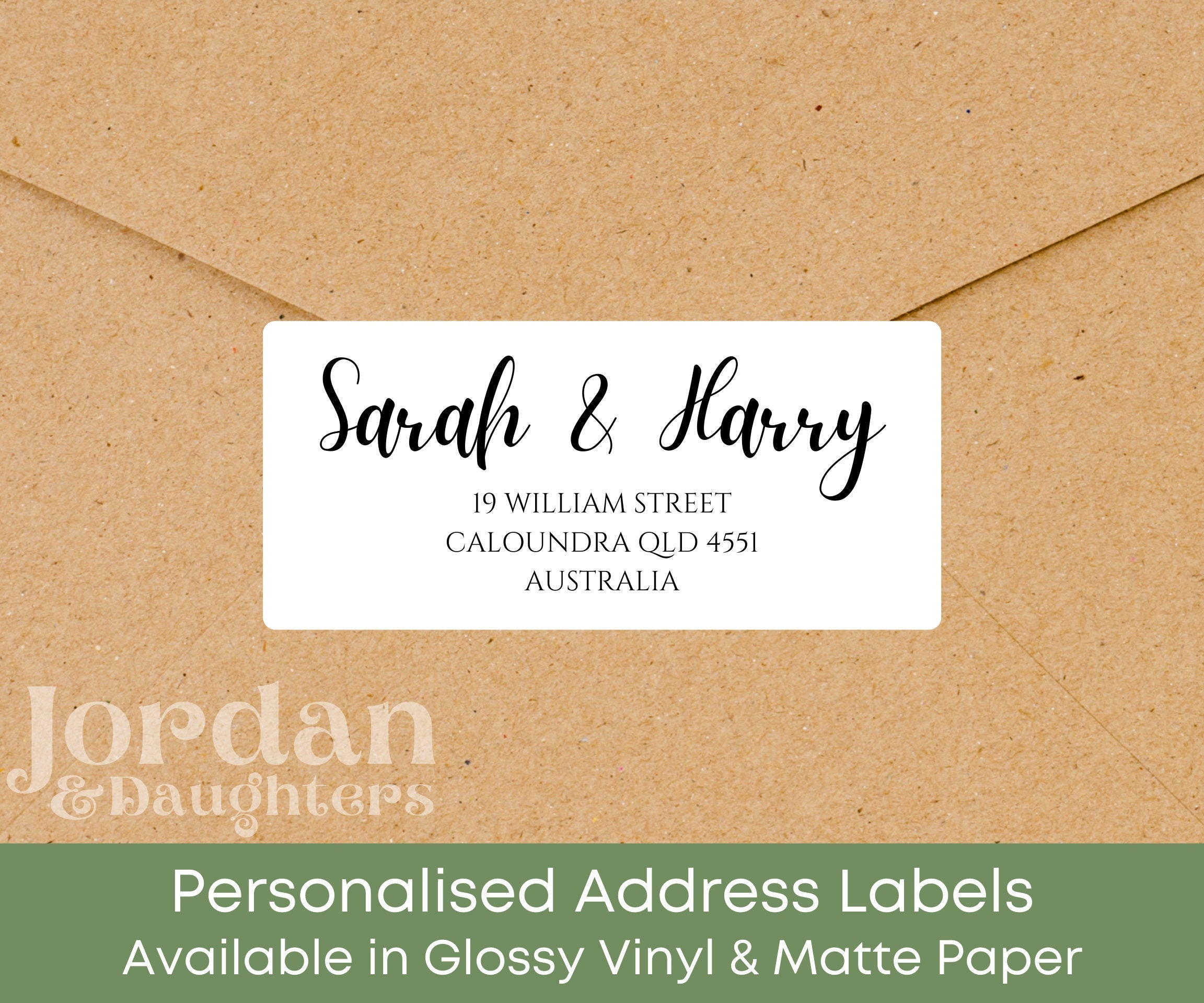 Return address labels australia