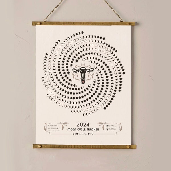 Mondzyklus Tracker - Kalender 2024