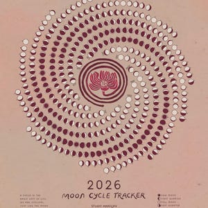 Moon Cycle Period Tracker - 2026 Calendar image 4