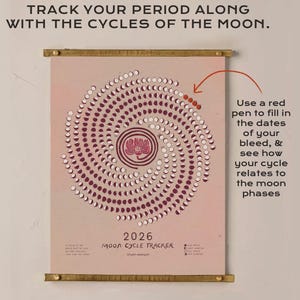 Moon Cycle Period Tracker - 2026 Calendar image 3