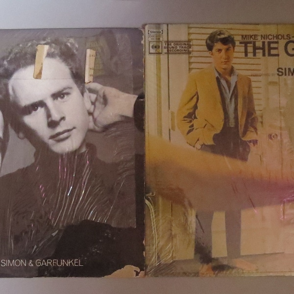 Simon and Garfunkel Original LP's-"Bookends" with Poster and "The Graduate'  Still in Plastic and Both 1st Releases great gift for Him/Her!