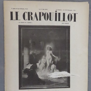 French &quot;Le Crapouiliot&quot;, 17 May 1922 Edition. Extremely collectible Illustrated Collectible 1920s Paris ephemera.