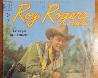 Roy Rogers Comic: Dell #28, April 1950, Photo Cover