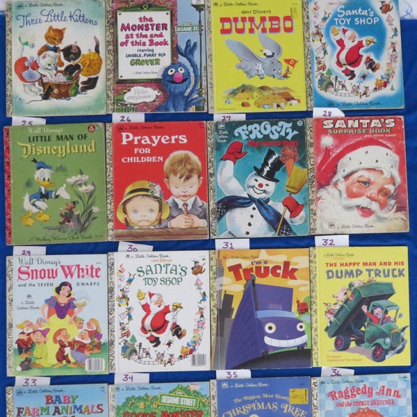 Little Golden Books Selection from 1955 to 1988. Most books are in very good to excellent condition.