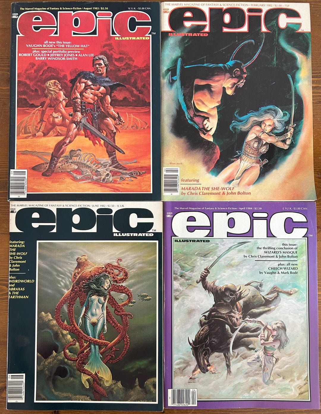 Vintage Marvel Epic Magazines Collection: Pristine Condition, Complete ...