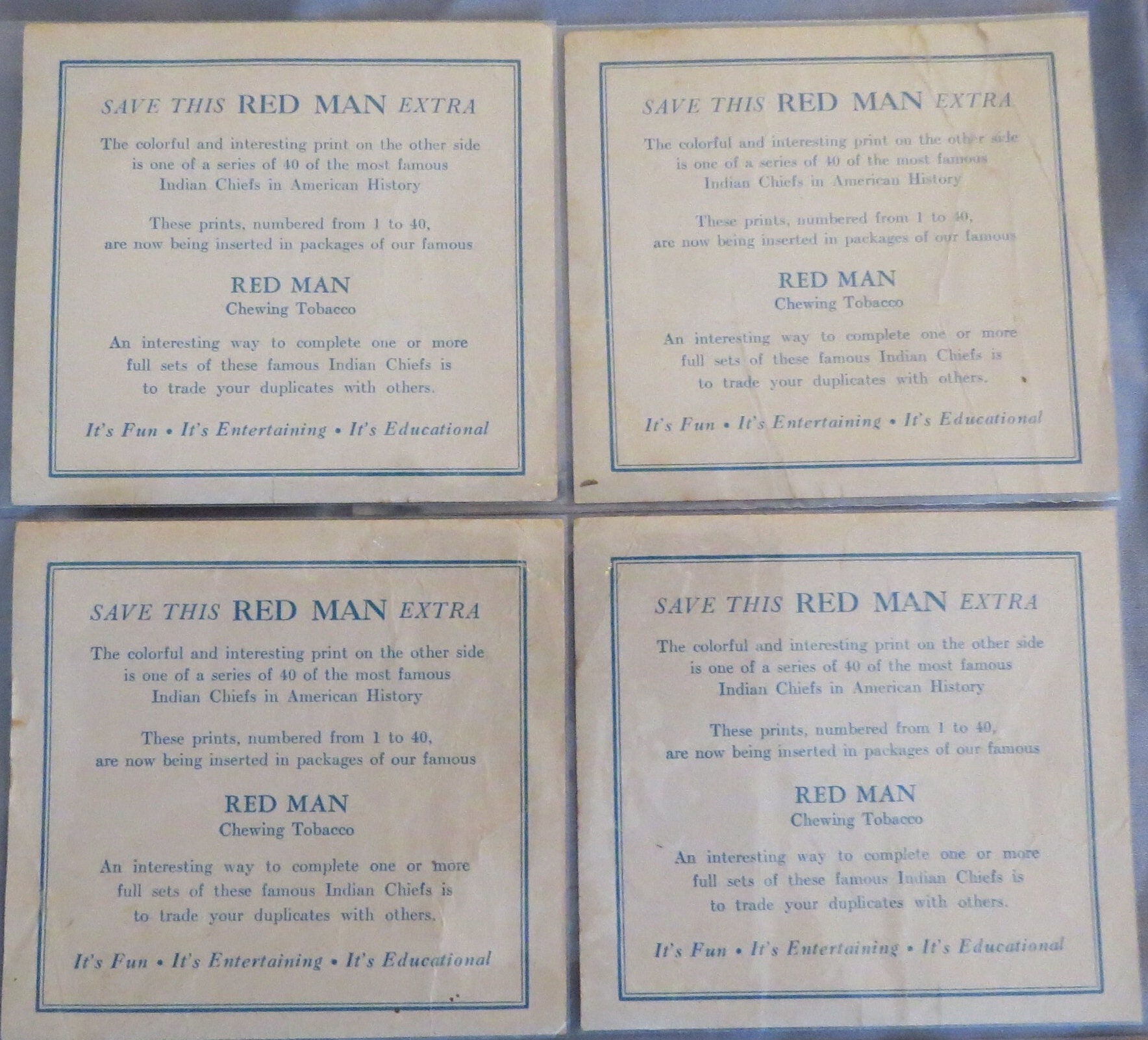 1954 Red Man Tobacco: American Indian Chiefs Collectible Card