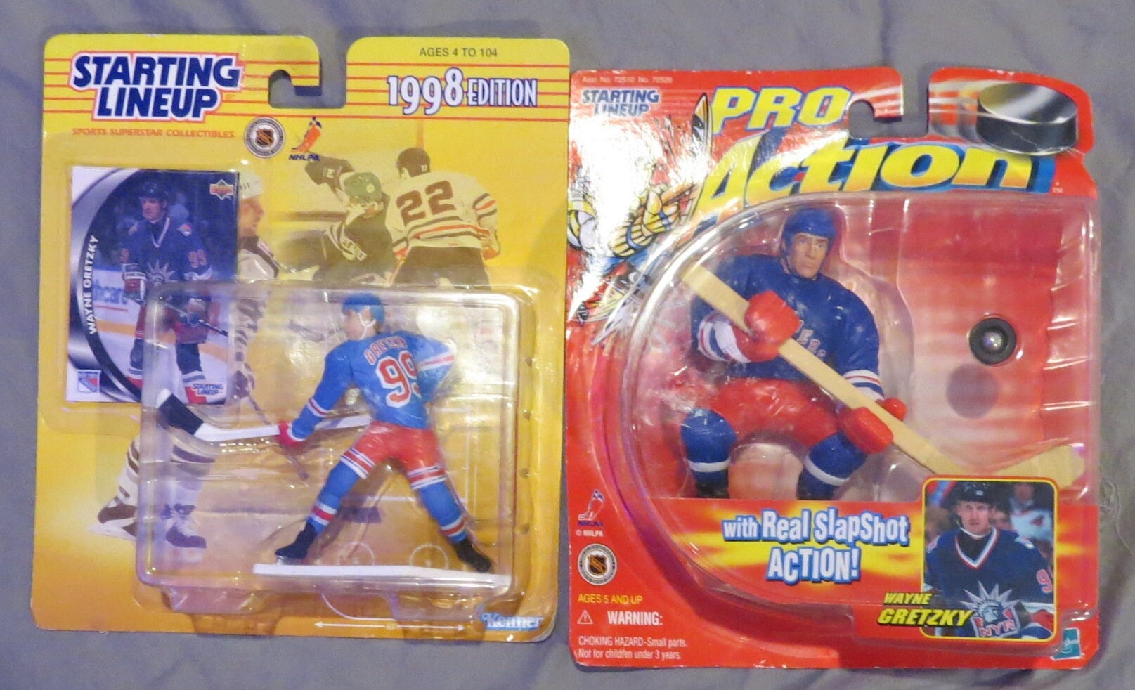Wayne Gretzky 1998 Starting Lineup Figures: NY Rangers Action Set