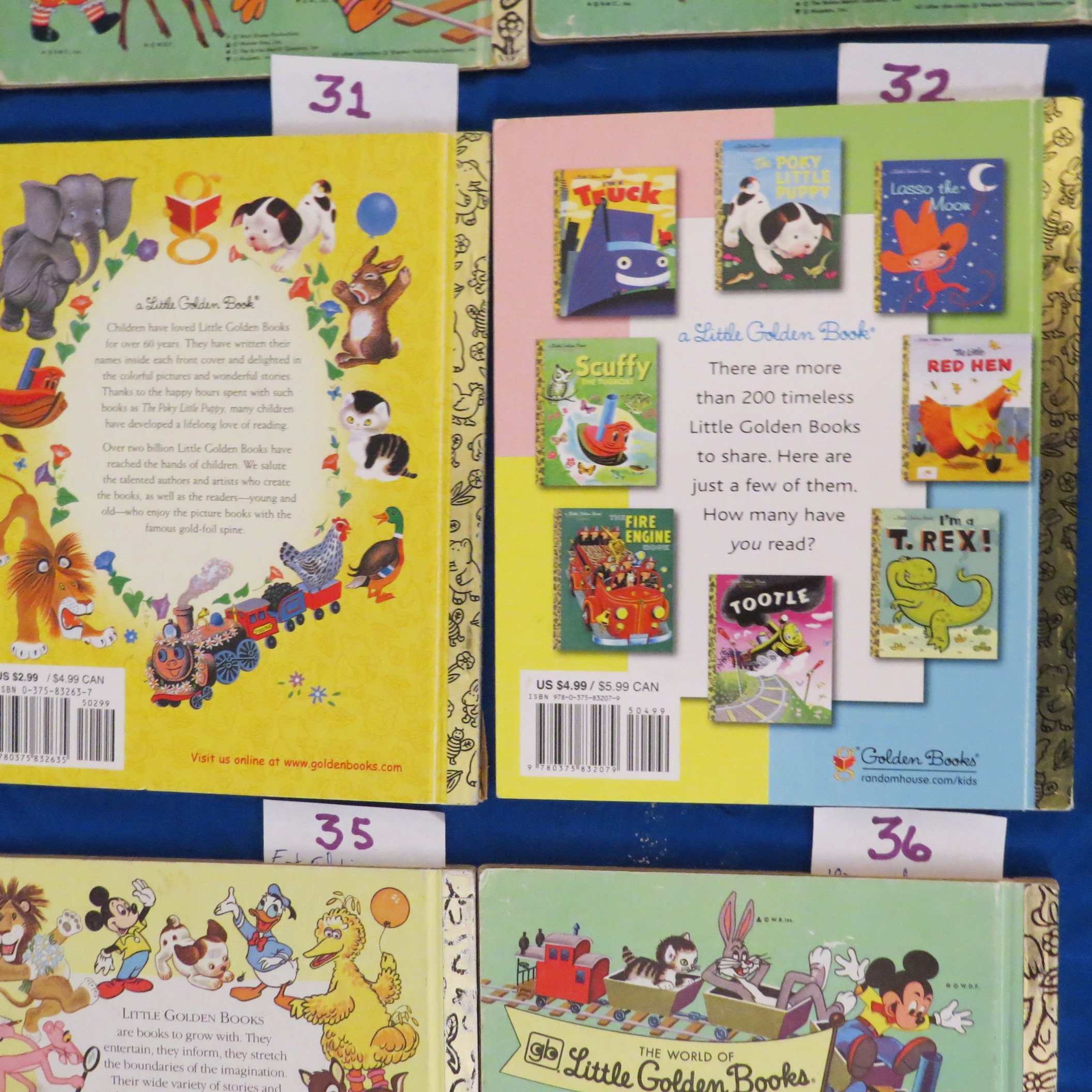 Vintage Little Golden Books Collection for Kids and