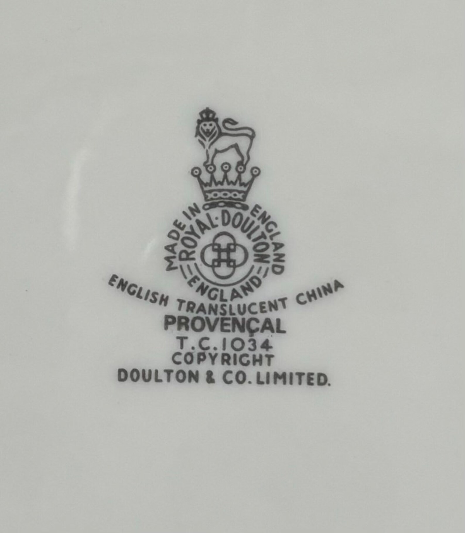 Vintage Royal Doulton Provençal English Translucent China Salad/lunch ...