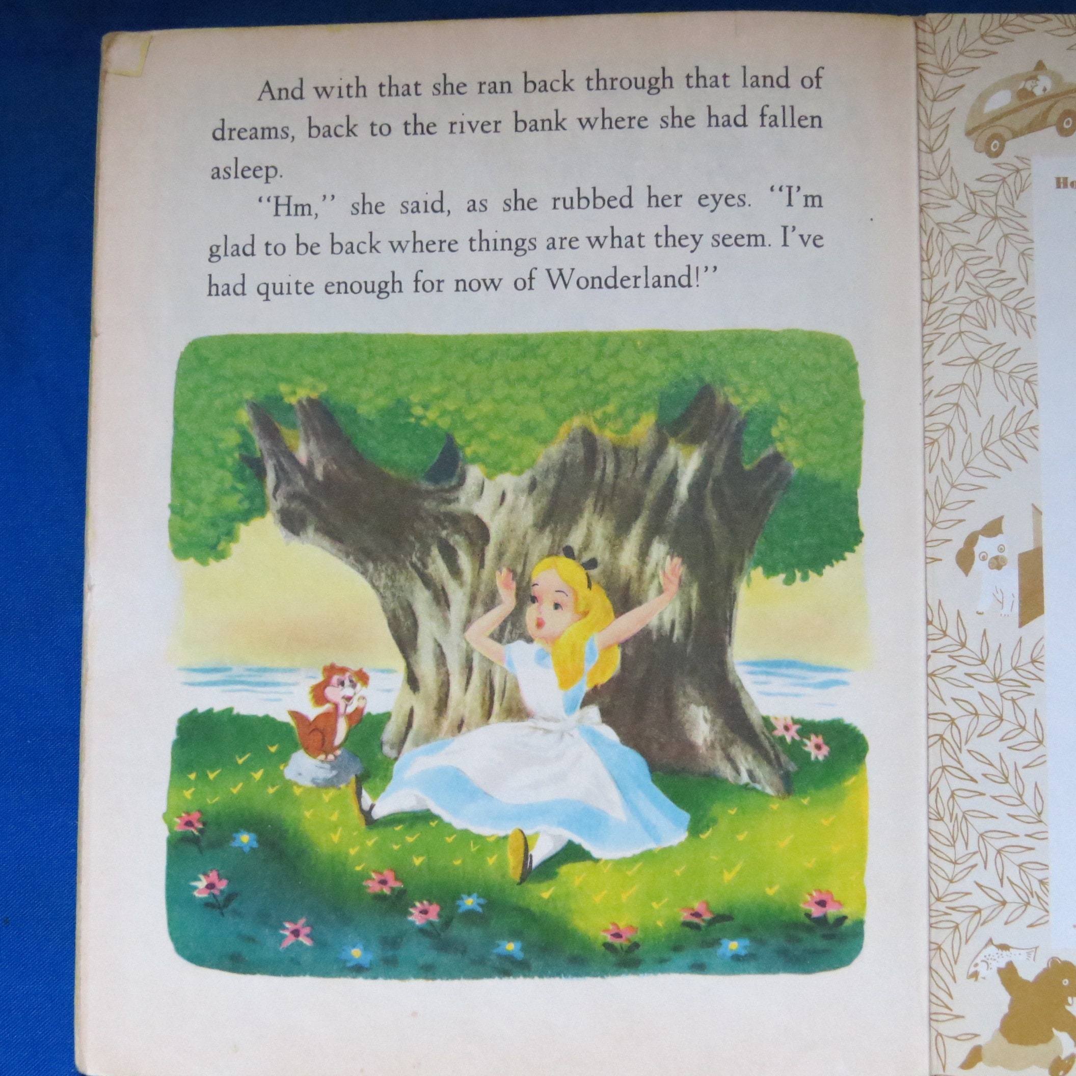 Alice Book Rabbit Cover 1981 Disney Alice Meets White Rabbit Vintage Book Collectible - Etsy