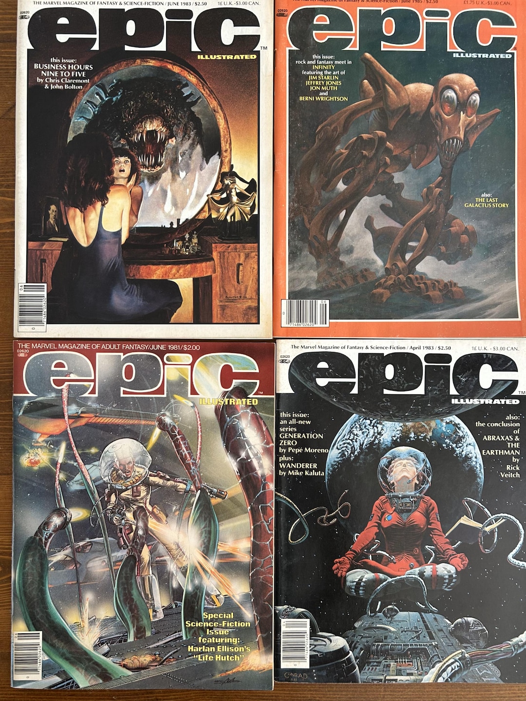 Vintage Marvel Epic Magazines Collection: Pristine Condition, Complete ...